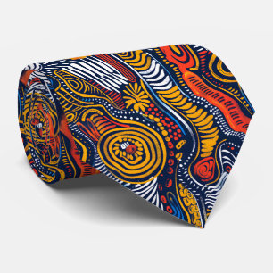 Cool tiled African pattern Tie