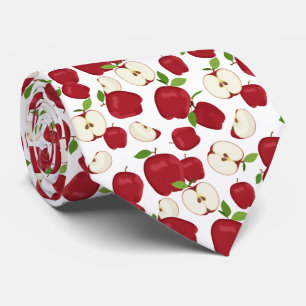 cool tiled apple pattern fruit tie