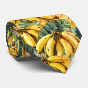 Cool tiled banana pattern fruit tie