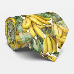 Cool tiled banana pattern fruit  tie