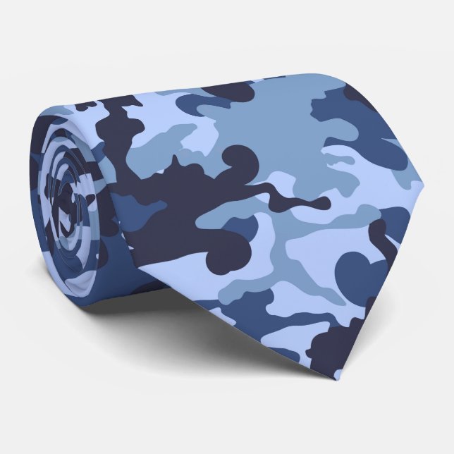 cool tiled camo pattern  tie (Rolled)