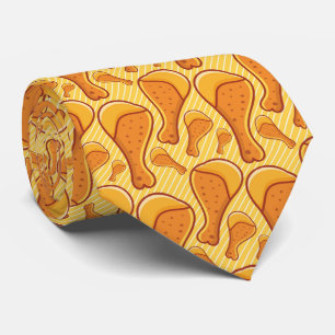 cool tiled chicken pattern tie
