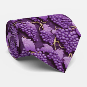 Cool tiled grapes pattern fruit tie