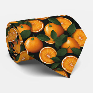 Cool tiled orange pattern tie