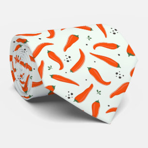 cool tiled pattern carrot  tie