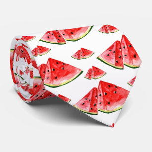 cool tiled watermelon fruit pattern tie