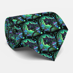 Cool tiled wolf lovers tie