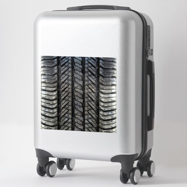 Cool Tire Rubber Automotive Texture Decor (Suitcase)