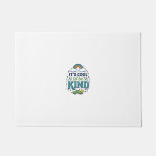 Cool To Be Kind Rainbow Caterpillar Shirt Design_1 Doormat
