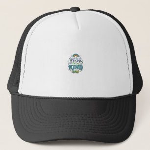 Cool To Be Kind Rainbow Caterpillar Shirt Design_1 Trucker Hat