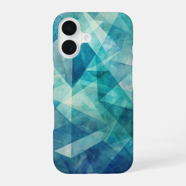 Cool Toned Symmetry iPhone 16 Case (Back)