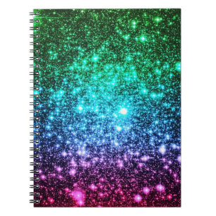 Cool Tones Galaxy Ombre Notebook