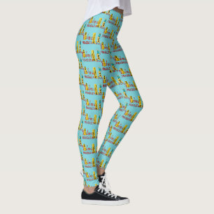 COOL Torn FRAGILE Marking w Chinese Characters Leggings