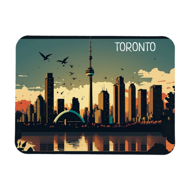 Cool Toronto Canada Skyline  Magnet (Horizontal)