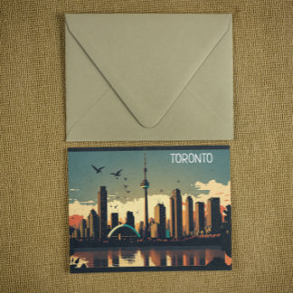 Cool Toronto Canada Skyline Postcard