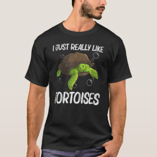 Cool Tortoise For Men Women Aquatic Land Reptile T-Shirt