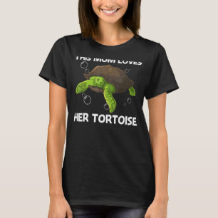 Cool Tortoise For Mum Mother Aquatic Land Reptile T-Shirt