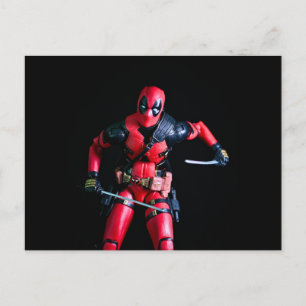 Cool Toy Photography Anti-Hero design Holiday Postcard