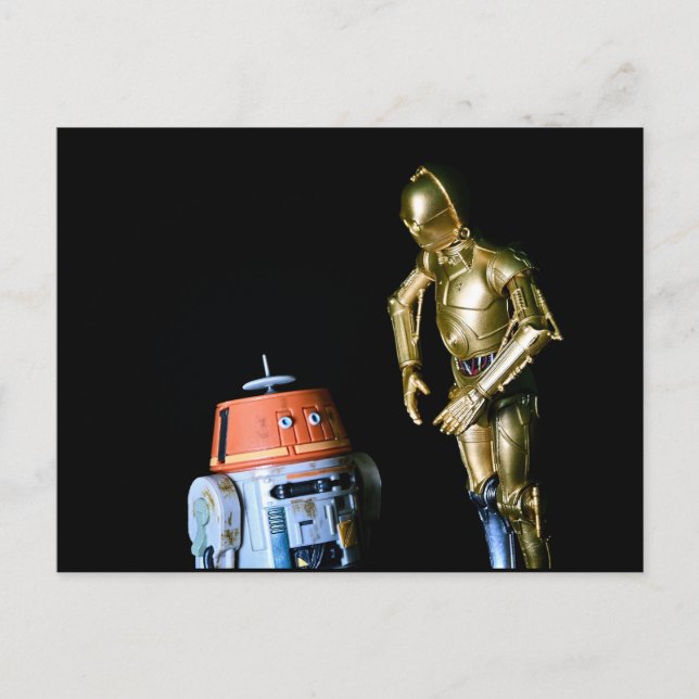 Cool Toy Photography Robot Holiday Postcard (Front)