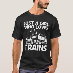 Cool Train For Girls Kids Train Locomotive Railroa T-Shirt