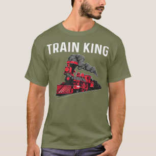 Cool Train Gift For Men Uncle Railroad Public T-Shirt