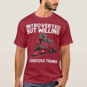 Cool Train Gift For Men Women Railroad Public T-Shirt