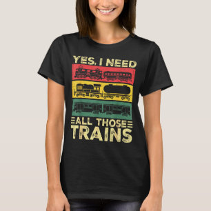 Cool Train Model Funny Train Railroad T-Shirt