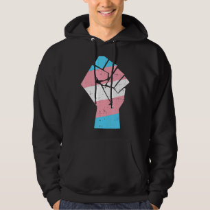 Cool Transgender Fist Pride Rights Lgbt Transexua Hoodie