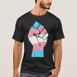Cool Transgender Fist Pride Rights  Lgbt Transexua T-Shirt