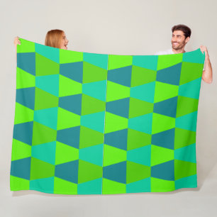 Cool Trapezoids Fleece Blanket
