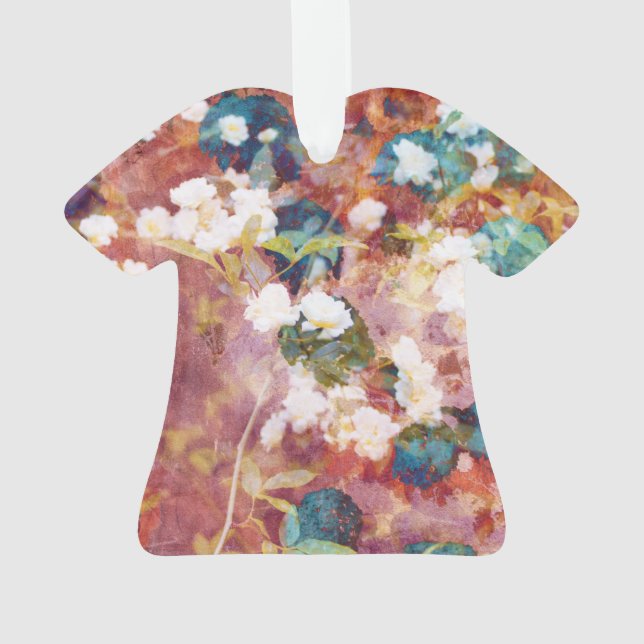 Cool, trendy art of romantic flower pattern ornament (Back)