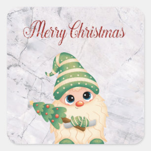 Cool, Trendy. Beautiful Christmas Square Sticker