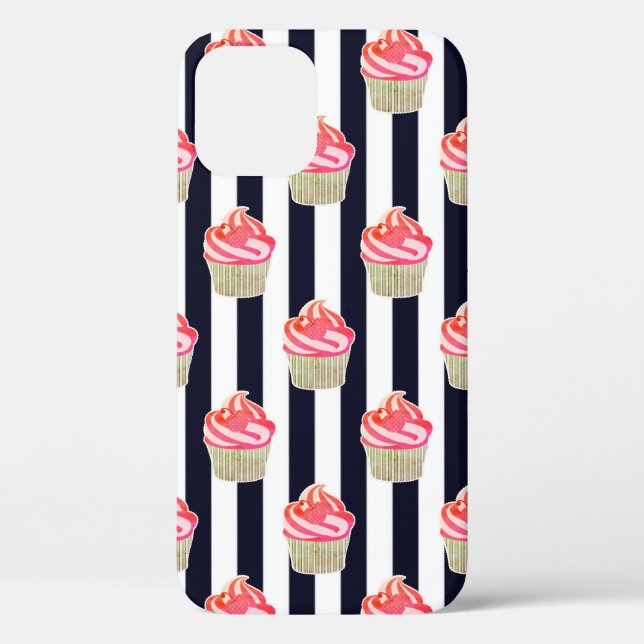 Cool Trendy Black and White  Case-Mate iPhone Case (Back)