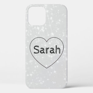 Cool Trendy Blue Heart Case-Mate iPhone Case
