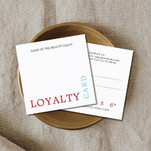 Cool Trendy Colourful Beauty Loyalty Card