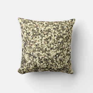 Cool Trendy Gold Glitter Pattern Cushion