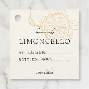 Cool Trendy Homemade Lemon Limoncello Thank you  Favour Tags