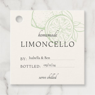 Cool Trendy Homemade Limoncello Thankyou  Favour Tags