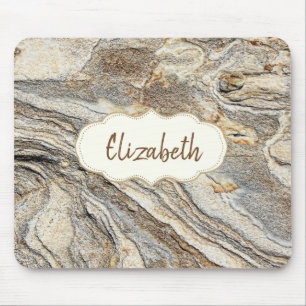 Cool Trendy, Marble, Frame -Personalised Mouse Pad