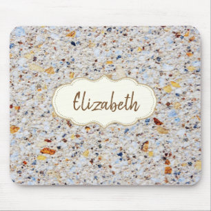 Cool Trendy, Marble,Stone Frame -Personalised Mouse Pad