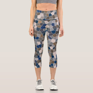 Cool Trendy Modern Pattern   Capri Leggings