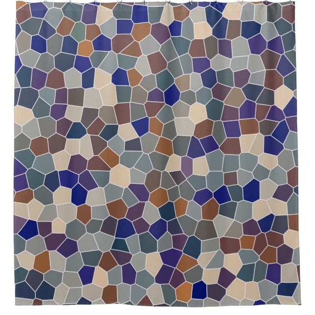 Cool Trendy Modern Pattern Shower Curtain (Front)