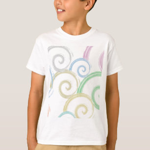 Cool, trendy, modern wave water colour brushes T-Shirt