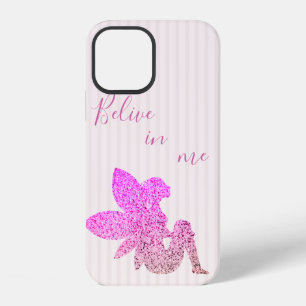 Cool Trendy Pink Fairy Sparkly iPhone 12 Case