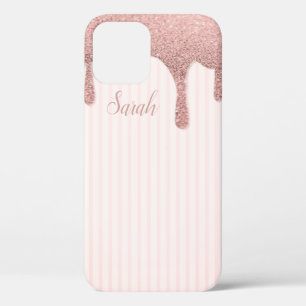 Cool Trendy Pink Glitter iPhone 12 Case