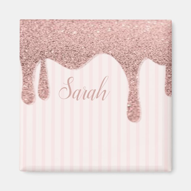 Cool Trendy Pink Glitter  Magnet (Front)