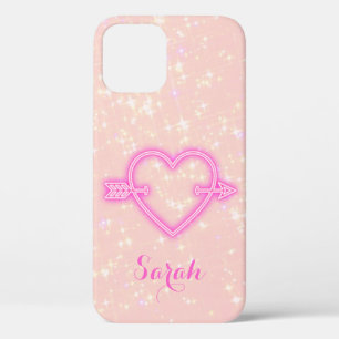 Cool Trendy Pink Heart Case-Mate iPhone Case