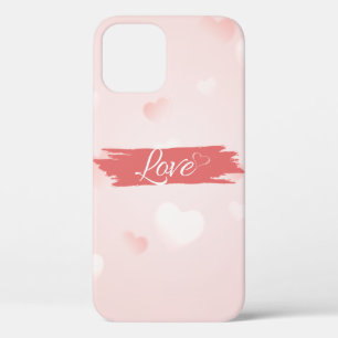 Cool Trendy Pink Heart Love Case-Mate iPhone Case