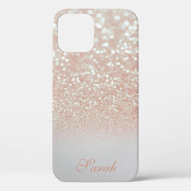 Cool Trendy Pink Sparkly Case-Mate iPhone Case (Back)