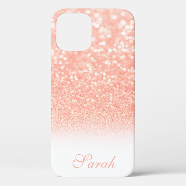 Cool Trendy Pink Sparkly Case-Mate iPhone Case (Back)